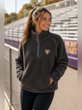 Summit Sportswear West Chester Golden Rams Womens Teddy Fleece Jacket small